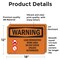Signmission Lead Renovation Work With Symbol OSHA Warning Sign, Vinyl Decal, 18in W x 12in L, 2PK OS-2PACK-WS-D-1218-L-12664 - alternate 2